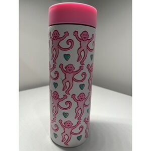 New Starbucks Roller Rabbit Lovely Monkey 16oz Stainless Steel Tumbler MiiR Pink